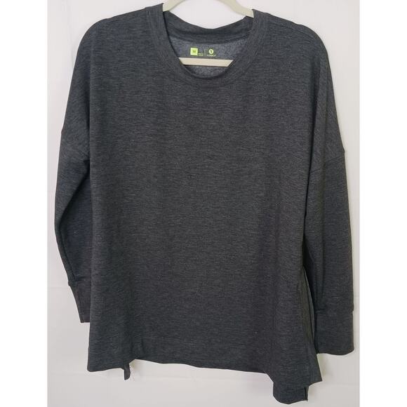 Xersion Sweatshirt Mens Size M Gray Solid Athletic Outdoor Workout Casual Knit - Picture 1 of 8